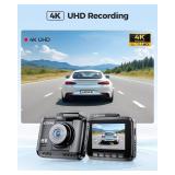 AZDOME GS63H 4K Dash Cam Built-in WiFi 6 GPS Car Dashboard Camera Recorder with STARVIS Night Vision, UHD 2160P, 150Â° Wide Angle, WDR, G-Sensor, Loop Recording, 24H Parking Mode