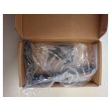 2pcs Furniture Anchors for Baby Proofing, Metal Baby Furniture Anchor Bracket Anti Tip Black Furniture Mounts Baby Proof L-shaped Furniture Wall Anchor for Large Furniture