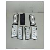 Solar Fence Lights Outdoor, 10 Pack Warm/Neutual/Cool White Fence Lights Solar Powered with 2 LED, IP65 Waterproof, Deck Lighting for Backyard, Patio, Wall, Railing, Pool, Stair