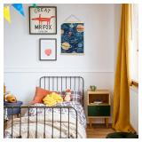 Luvadian Solar System Poster, Space Wall Art for Boys Room, Planet Poster Hanger Frame, 12x16 Inches