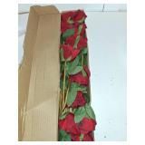 Hananona Artificial Roses Flowers for Flower Arrangement, 12 Pcs Silk Red Rose Bouquet for Home Decoration, Faux Roses for Parties and Wedding Decoration (Red, 12)