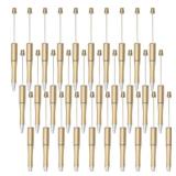 jiebor 30Pcs Gold Beadable Pens Plastic Bead Ballpoint DIY Cute Cool Pens Black Ink for Women Men Bridal Graduation Gift Office Supplies
