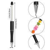 jiebor 30Pcs Gold Beadable Pens Plastic Bead Ballpoint DIY Cute Cool Pens Black Ink for Women Men Bridal Graduation Gift Office Supplies