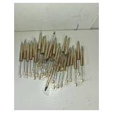 jiebor 30Pcs Gold Beadable Pens Plastic Bead Ballpoint DIY Cute Cool Pens Black Ink for Women Men Bridal Graduation Gift Office Supplies