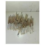 jiebor 30Pcs Gold Beadable Pens Plastic Bead Ballpoint DIY Cute Cool Pens Black Ink for Women Men Bridal Graduation Gift Office Supplies