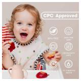 Cuddle Campus Pack of 2 Silicone Baby Training Cup, Shatterproof Toddler Sippy Cups with Straw, Open Cup for Baby, 6+ Months 4 Oz