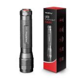 WdtPro High-Powered LED Flashlight S3000, Super Bright Flashlights - High Lumen, IP67 Water Resistant, 3 Modes and Zoomable for Camping, Emergency, Hiking, Gift