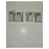 Mandiq 4 Pack Fairy Lights Battery Operated, String Lights 10ft 30 LEDs, Flashing and Constant Light Mode, Silver Wire Mini Lights for Festival, Christmas Decoration, Multicolor