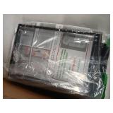 Large Clear Shoe Boxes Organizer with Magnetic Door, Stackable Shoe Storage Box for Closet, Foldable Space-Saving Storage Bins Shoe Cabinet, Black 9-Pack