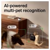 PETLIBRO AI Dog Camera Pet Camera Indoor with Phone App [Multi-Pet Recognition, Daily Activity Analysis & Smart Summaries] Cat Cam 360° View, 1080P Dog Cam Night Vision, 2-Way Audio Home Camera W