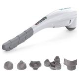 RENPHO Rechargeable Handheld Back Massager, Cordless Electric Neck Massage Tool for Shoulder, Foot, Leg, Calf, Christmas Birthday Gifts for Women and Men