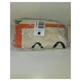 AVOIN colorlife Halloween Hey Boo Cute Ghost Spooky Throw Pillow Covers, 18 x 18 Inch Orange Horror Scary Cushion Case for Sofa Couch Set of 4