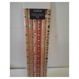 Christmas Wrapping Paper  6 Kraft Holiday Designs (30 x 120 In  6 Pack)