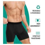 Incontinence Underwear for Men 150ML Absorbent Washable Reusable Heavy Flow Bladder Cotton Leak Proof Protective Boxer Briefs 5 Pack (Multicolor01, X-Large) - Retail: $63