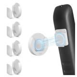 Magnetic Remote Control Holder Wall Mount, 3 Pack Upgrade Remote Control Organizers Storage Self-Adhesive TV Remote Control Caddy for Back of TV White - Retail: $10