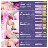 13Pcs Nail Drill Bits Set, Tungsten Carbide Drill Bits for Nails, Cuticle Nail Drill Bits for Acrylic Nails Remover Bits for Manicure Pedicure, Home Salon (Gold)