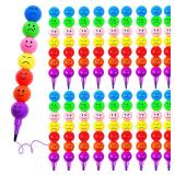 20 Pcs Stacking Crayons, Rainbow Stackables Crayon, Cute Mini Stacked Crayons for Drawing, 7 Colors in One, Coloring Art Drawing Craft Office Home Supplies - Retail: $10