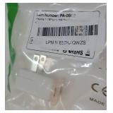 Polarized 2-Prong L Type Adapter, Vertical Right Angled Down Angle AC Adapter, NEMA 1-15P USA Outlet Saver Extension Adapter High Heat Resistant 2Pin Adapters ETL Verified - Retail: $7