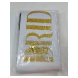 Bachelorette Sashes for Bridal Party (12 pack) - 11 Black Team Bride Sashes with 1 White Bride to Be Sash - Retail: $10