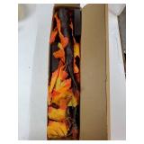 2 Pack 24 Inch Artificial Lighted Maple Tree with 48 LEDs Timer Fall Thanksgiving Decorations Battery Operated Prelit Maple Tree Table Lights for Thanksgiving Decor Home Indoor Autumn Harvest