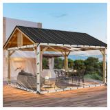 10x16ft Clear Waterproof Tarp with Grommets, Upgraded Edge Heat Fused Tear Resistant Clear Heavy Duty Tarps for Patio Fencing, Rain, Wind, Cold, Chicken Coopsï¼Windproof Rope+Tie-Downs