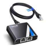 Gigabit Ethernet Splitter 1 to 2 High Speed 1000Mbps with 3.3ft LAN Cable, NEWCARE 1 in 2 Out Dual RJ45 Port Internet Splitter for Cat5/5e/6/7/8, Plug and Play, 2 Devices Simultaneously Networking - R