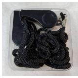 2PCS Sports Whistles with Lanyard, Loud Crisp Sound Whistle Ideal for Coaches, Referees, Officials,Outdoor Enthusiasts, and Family Emergencies. - Retail: $5