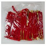 24 Pcs Red Velvet Bows Christmas Tree Ornaments Valentines Day Bows Decoration for Garland Home Coquette Wedding Decor - Retail: $10