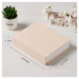 Photo Album 5x7 with Writing Space Linen Cover 5x7 Photo Album Book Holds 30 Photos Ideal for Wedding Theme-Album and Baby Photo Albums (Beige,30 Pockets) - Retail: $36