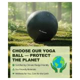 Exercise Ball for Yoga, Pilates & Fitness Stability Ball Equipment for Home Gym & Office Chair, Core & Balance Training Accessories, Physical Therapy Equipment, Quick Pump Included, 5 Sizes - Retail: 