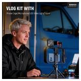 NEEWER Basics Vlogging Kit with Phone Cage Rig Microphone LED Fill Light Tripod Compatible with iPhone, Youtuber Starter Content Creator Essential for YouTube TikTok Streaming Video Recording, PA055 -