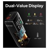 160PSI Tire Inflator Portable Air Compressor, Electric Air Pump for Car Tires with Pressure Gauge, Dual Power 12V DC, LED Light, Auto Shut-Off, Tire Pump for Auto, Motorcycle, Bicycle, Balls - Retail: