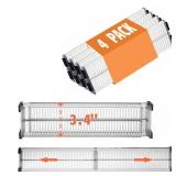 Drawer Dividers 4 Pack 3.4 High, 11-21" Adjustable Dresser Drawer Organizers for Clothes, Clear Plastic Separators for Dresser, Kitchen and Office Organization and Storage"