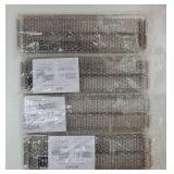 Drawer Dividers 4 Pack 3.4 High, 11-21" Adjustable Dresser Drawer Organizers for Clothes, Clear Plastic Separators for Dresser, Kitchen and Office Organization and Storage"