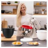 Silicone Bowl Liners for 5 Qt KitchenAid Mixers, 3 Liners with Lids - Retail: $70