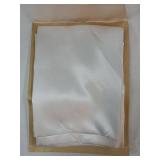 Satin Pillowcases, Similar to Silk Pillow Cases Queen Size Set of 2, Pure White Cooling Pillow Case for Sleeping Women with Envelope Closure, Gifts for Women Men, 20x30 Inches, 2pcs - Retail: $9