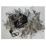 (50PCS) Stainless Steel Laundry Clothes Pins Heavy Duty Outdoor, Clothespins for Hanging Clothes, Metal Clips, Metal Snack Bag Chip Clips for Food Packages, Mini Clothes pins - Retail: $10