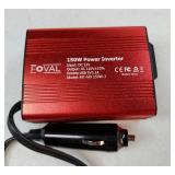150W Car Power Inverter 12V DC to 110V AC Converter Vehicle Adapter Plug Outlet with 3.1A Dual USB Car Charger for Laptop Computer (Classic Red) - Retail: $17