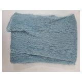 Newborn Photography Props - 3 Pcs Stretch Wraps, Professional Baby Photo Props, Long Ripple Wrap for 0-6 Month.  CANAL BLUE.