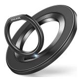 Magnetic Phone Ring Holder for MagSafe, 360° Rotation Cell Phone Grip Stand Finger Ring Kickstand Two-Sided Magnet Compatible with iPhone MagSafe Accessories - Retail: $20