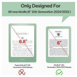 2 Pack Matte Tempered Glass Screen Protector for 6 Kindle 2024 and 2022 (11 Generation), Kobo Nia, and PocketBook - Fingerprint Resistance, Anti-Bubble 9H Hardness Film - Retail: $9"