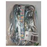 Clear Cosmetic Bag Dual Layer Travel Toiletry Bags Make up Organizer Waterproof Brushes Holder - Retail: $10