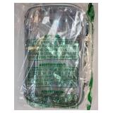 Clear Cosmetic Bag Dual Layer Travel Toiletry Bags Make up Organizer Waterproof Brushes Holder - Retail: $10