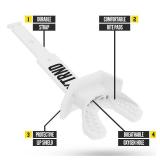Football Mouth Guard, Football Mouthpiece with Strap, Fits Adult & Youth (White) - Retail: $20