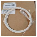 Insulation Braid Sleeve, 16.4Ft-1mm High Temp Silicone Fiberglass Sleeve Beige - Retail: $6