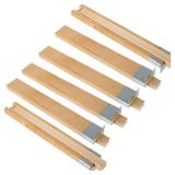 6PCS 14 Inch Wood Drawer Slides with Metal Slide Glides, Classic Traditional Wood Center Guide Track Mount Drawer Glides Rails Replacement Part - Retail: $27