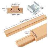 6PCS 14 Inch Wood Drawer Slides with Metal Slide Glides, Classic Traditional Wood Center Guide Track Mount Drawer Glides Rails Replacement Part - Retail: $27