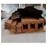 6PCS 14 Inch Wood Drawer Slides with Metal Slide Glides, Classic Traditional Wood Center Guide Track Mount Drawer Glides Rails Replacement Part - Retail: $27