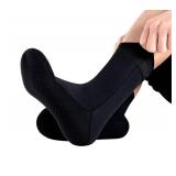 SUJAYU Diving Socks, 3MM Neoprene Socks Surf Booties Dive Booties Dive Boots, Sand Socks for Beach Volleyball, Fin Socks Beach Socks Sand Volleyball Socks (Black, S) - Retail: $9