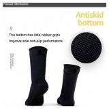 SUJAYU Diving Socks, 3MM Neoprene Socks Surf Booties Dive Booties Dive Boots, Sand Socks for Beach Volleyball, Fin Socks Beach Socks Sand Volleyball Socks (Black, S) - Retail: $9